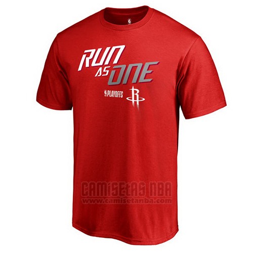 Camiseta Manga Corta Houston Rockets Rojo